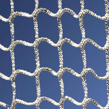 Lacrosse - Replacement Box Net (6mm - 1-1/2 in. Sq. 6mm Mesh with Lacing Cord) (4 ft.W x 4 ft.H x 4 ft.D) (White)